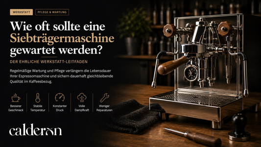 Wie oft sollte eine Siebträgermaschine gewartet werden?