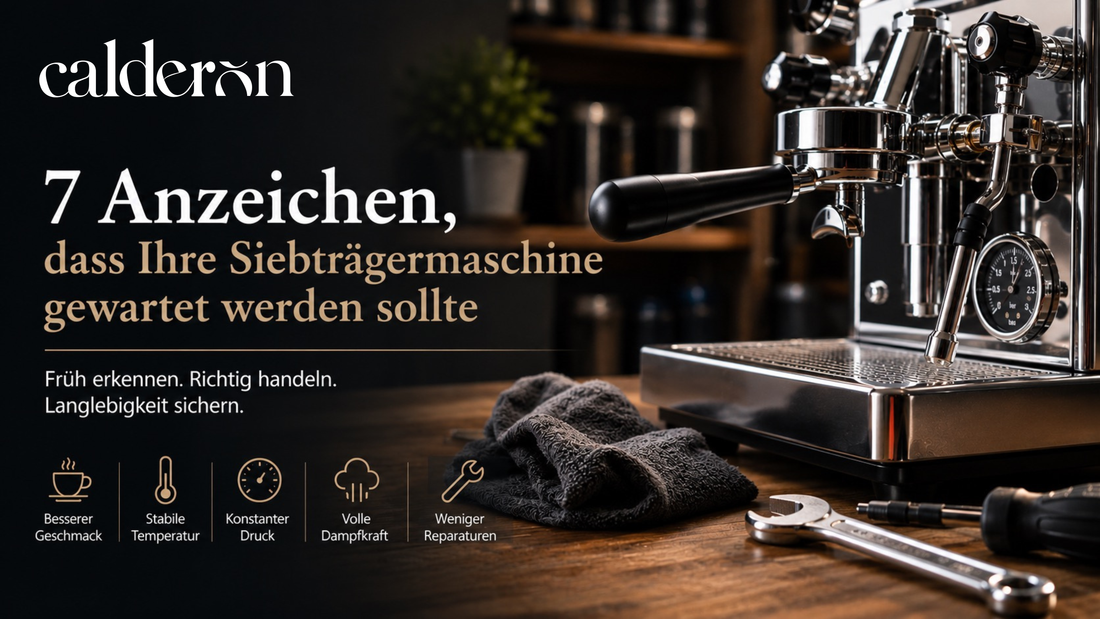 7 Anzeichen, dass Ihre Siebträgermaschine gewartet werden sollte