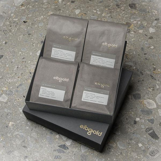 Elbgold Geschenk-Set „Espresso“ – 4×250 g